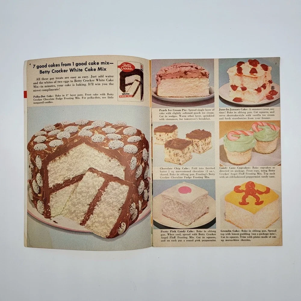 Betty Crocker How To Have The Most Fun With Cake Mixes Recipe‎ Booklet 1950s VTG